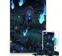 Rompecabezas Spirit El Rey León de 1000 Piezas para Adultos, Juguete para ejercitar la Mente, Alivio del estrés, diseño para armar, Regalo Elegante 50x75cm