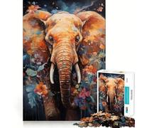 Rompecabezas Spirit Elefant de 1000 Piezas para Adolescentes Mejora la Memoria, Alivia el estrés, Corte Premium, Regalo preciado 50x75cm