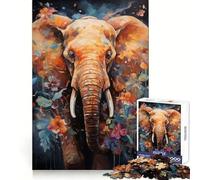 Rompecabezas Spirit Elefant de 1000 Piezas para Adolescentes Mejora la Memoria, Alivia el estrés, Corte Premium, Regalo preciado 50x75cm