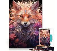Rompecabezas Spirit Fox de 1000 Piezas para Adultos Mejora la Memoria, relaja la Mente, Bordes precisos, Lista de Deseos de Papá Noel 38x26cm