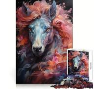 Rompecabezas Spirit Horse de 1000 Piezas para Adultos, Juguete para ejercitar la Mente, Alivio del estrés, diseño para armar, Regalo Elegante 38x26cm