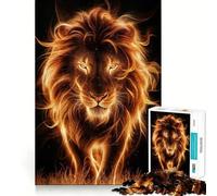 Rompecabezas Spirit Lion de 1000 Piezas para Adultos y Adolescentes Juguete Mental para calmar y Relajarse Corte Premium Regalo sincero 38x52cm