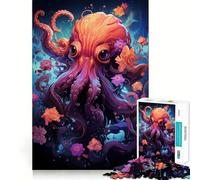 Rompecabezas Spirit Octopus de 1000 Piezas para Adultos y Adolescentes Juguete Mental para calmar y Relajarse Corte Premium Regalo sincero 50x75cm