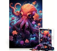 Rompecabezas Spirit Octopus de 1000 Piezas para Adultos y Adolescentes Juguete Mental para calmar y Relajarse Corte Premium Regalo sincero 50x75cm