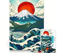 Rompecabezas Spirit of Japan MT Fuji de 1000 Piezas para Adolescentes Ideal para Relajarse, divertirse y Disfrutar Temporada 38x26cm