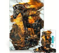 Rompecabezas Spirit of The Savanna para Adultos, 1000 Piezas, Juguete Inteligente, Juego Relajante, Arte de Corte preciso, Coleccionable 38x26cm