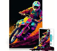 Rompecabezas Splashes Motocross para Adultos, 1000 Piezas, para Mejorar la Memoria, el Tiempo Libre, Bordes precisos, Regalo para Festivales 38x26cm