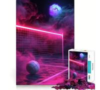 Rompecabezas Sport Neon de 1000 Piezas para Adolescentes, para desarrollar la Memoria, para Jugar en Interiores, con Corte Fino, diseño de Papá Noel 38x52cm