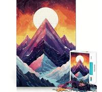 Rompecabezas Starry Mountain Apex de 1000 Piezas para Adolescentes Ideal para Relajarse, divertirse y Disfrutar Temporada 50x75cm
