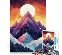 Rompecabezas Starry Mountain Apex para Adultos, 1000 Piezas, Juguete de lógica Mental, Suave y Relajante, Corte Firme, Lista de Deseos de Santa Claus 38x26cm