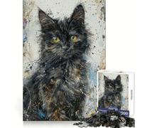 Rompecabezas StarryEyed Kitten de 1000 Piezas para Adolescentes Juguete para Pensar con sabiduría Divertido y Tranquilo Corte preciso 38x52cm