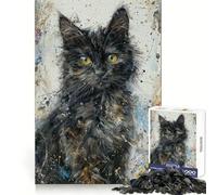 Rompecabezas StarryEyed Kitten de 1000 Piezas para Adultos y Adolescentes Mejora la Memoria Ligero y Relajante Corte preciso Un Regalo Encantador 50x75cm