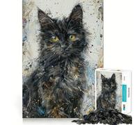 Rompecabezas StarryEyed Kitten de 1000 Piezas para Adultos y Adolescentes Mejora la Memoria Ligero y Relajante Corte preciso Un Regalo Encantador 50x75cm