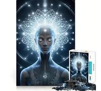 Rompecabezas Starseed I de 1000 Piezas para Adolescentes, Juguete cognitivo, para Disfrutar Lentamente, con Borde Premium, diseño de Papá Noel 38x26cm