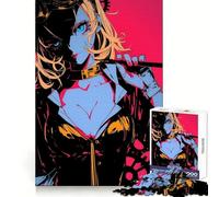 Rompecabezas Steampunk Anime Girl de 1000 Piezas para Adolescentes Juguete para desarrollar la lógica y la Capacidad de relajación Corte preciso Regalo clásico 50x75cm