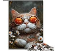 Rompecabezas Steampunk Cat de 1000 Piezas para Adultos y Adolescentes Juego desafiante y Divertido para Toda la Familia Regalo de cumpleaños, decoración de Pared (26x38cm)