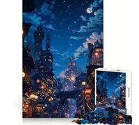 Rompecabezas Steampunk City de 1000 Piezas para Adultos, Juguete de lógica Mental, antiestrés, Corte Firme, Regalo increíble 38x26cm