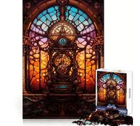 Rompecabezas Steampunk de 1000 Piezas con diseño de Iglesia teñida, Ideal para Adolescentes Juguete para desarrollar la lógica, Ligero y Relajante Corte preciso Regalo clásico 38x26cm