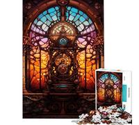 Rompecabezas Steampunk de 1000 Piezas para Adolescentes Iglesia con Efecto Envejecido Rompecabezas para Adultos Juego Interactivo decoración de Pared cumpleaños y Navidad (38x52cm)