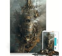 Rompecabezas Steampunk de dirigible para Adolescentes, 1000 Piezas, Juguete para ejercitar la Mente, Actividad para el hogar, decoración de Pared con Corte de precisión 38x52cm