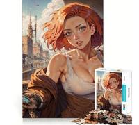 Rompecabezas Steampunk de Mujer Anime Sexy para Adolescentes, 1000 Piezas, Juguete Inteligente, Tiempo Libre, Corte preciso, Regalo de Temporada 50x75cm