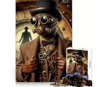 Rompecabezas Steampunk de Sherlock Holmes de 1000 Piezas para Adolescentes, Juego Mental, Juguete antiestrés, Corte preciso, Regalo artístico 38x52cm