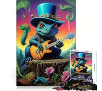 Rompecabezas Steampunk Dino Guitarrista de 1000 Piezas para Adultos Recall Upgrade Stress Relief Tight Cut Santa Wish Pick 50x75cm