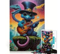 Rompecabezas Steampunk Dino Jam Session de 1000 Piezas para Adolescentes, Juego de lógica Clara, fácil de Usar, Ocio, Regalo de cumpleaños 38x26cm