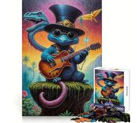 Rompecabezas Steampunk Dino Jam Session para Adolescentes de 1000 Piezas Mejora la Memoria Juego Relajante Borde Limpio Artículo de Santa Claus 50x75cm