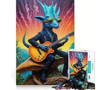 Rompecabezas Steampunk Dino Rhythms de 1000 Piezas para Adultos Juguete para Pensar, calmar, relajar, Arte de Pared con Corte Limpio 38x26cm