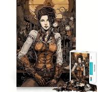 Rompecabezas Steampunk Girl para Adultos, 1000 Piezas, Juguete de lógica, vínculo Familiar, Corte de precisión, cálida Sorpresa 50x75cm