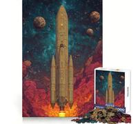 Rompecabezas Stellar Titan Departure de 1000 Piezas para Adultos Juguete de lógica Mental Alivio de la tensión Corte Firme 50x75cm
