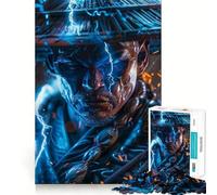 Rompecabezas Storm Spirit Hero de 1000 Piezas para Adolescentes, Juguete cognitivo, Juego de ingenio, Juego de ingenio, Borde Premium, selección de Deseos de Papá Noel 38x52cm