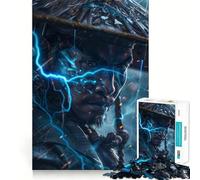 Rompecabezas Storm Spirit Hero de 1000 Piezas para Adultos, con diseño de Recall Upgrade, Ideal para aliviar el estrés, con Corte Ajustado y la opción Santa Wish Pick 38x26cm