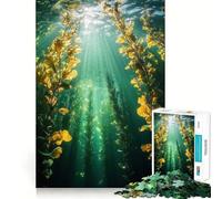 Rompecabezas Submarino de Bosque de Algas a la luz del Sol para Adolescentes,1000 Piezas,Divertido Juego de Memoria,Superficie Lisa sin Rebabas,Regalo de cumpleaños,Juguete para ejercitar la Mente