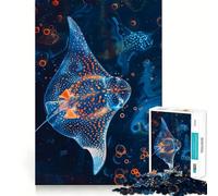 Rompecabezas Submarino de Rayas moteadas para Adolescentes, 1000 Piezas, Juguete para ejercitar la Mente, diseño Sencillo y Divertido, Regalo Memorable 38x52cm