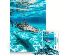 Rompecabezas Submarino de tiburón Cebra 1000 Piezas Juego de lógica y Pensamiento Experto en Corte Artesanía Tiempo de Tranquilidad Ejercicio Mental en casa (38x26cm)