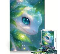 Rompecabezas Sueños de ajolote en Verde para Adolescentes, 1000 Piezas, para desarrollar la Memoria, entretenido y Divertido, con Bordes limpios, Regalo de Invierno (50x75cm)
