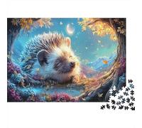 Rompecabezas Sueños de Erizo bajo el Cielo de otoño Vida Silvestre Puzzle 1000 Piezas Adultos - Regalo, Juego Familiar, Decoración del Hogar 52x38cm/1000pcs
