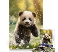 Rompecabezas Summer Splash Panda de 1000 Piezas para Adolescentes Juguete Inteligente para el hogar Corte preciso Regalo Original 38x52cm