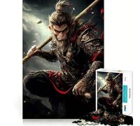 Rompecabezas Sun Wukong Golden Stick de 1000 Piezas para Adultos, Regalo Ideal para ejercitar la Mente, Juguete Divertido y silencioso, diseño para armar, 38x52cm