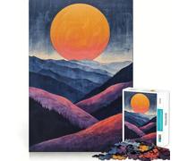 Rompecabezas Sundown Peaks de 1000 Piezas para Adultos Regalo Ideal para ejercitar la Mente Juguete Divertido y silencioso Diseño para armar 38x26cm