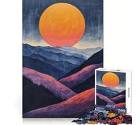 Rompecabezas Sundown Peaks de 1000 Piezas para Adultos Regalo Ideal para ejercitar la Mente Juguete Divertido y silencioso Diseño para armar 38x26cm