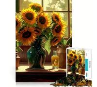 Rompecabezas Sunflower Cottage Kitchen de 1000 Piezas para Adultos, Juguete de lógica para Juegos de Interior, Corte de precisión, Regalo Ideal 50x75cm