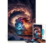 Rompecabezas Sunset Beach Maelstrom de 1000 Piezas para Adolescentes Ideal para Relajarse y desconectar Obra de Arte 50x75cm