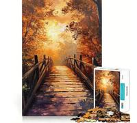 Rompecabezas Sunset Bridge Art de 1000 Piezas para Adolescentes Juguete para desarrollar la lógica y la Capacidad de relajación Corte preciso Regalo clásico 50x75cm