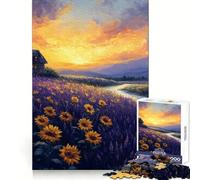 Rompecabezas Sunset Cottage Landscape de 1000 Piezas para Adolescentes, Juguete para estimular la lógica, Juego Relajante, Arte de Borde Premium, Coleccionable 38x52cm