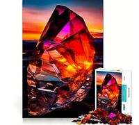 Rompecabezas Sunset Crystal Zen Beach para Adolescentes, 1000 Piezas, Rompecabezas Mental, Divertido y Relajante, Arte para armar, Regalo Encantador 50x75cm