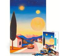 Rompecabezas Sunset Drive de 1000 Piezas para Adultos, Juguete de lógica Afilada, para el hogar y el Ocio, con Corte preciso, Regalo conmovedor 38x26cm