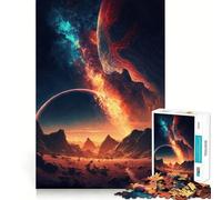Rompecabezas Sunset Fantasy de 1000 Piezas para Adolescentes, Juego de lógica fácil, Entretenimiento, Corte Perfecto, Regalo de cumpleaños 50x75cm